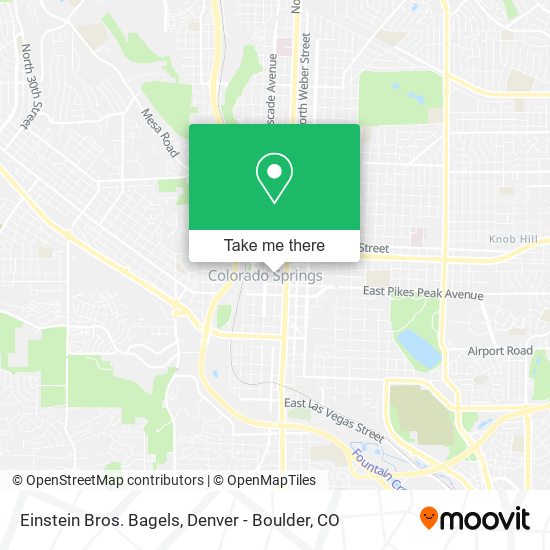 Einstein Bros. Bagels map