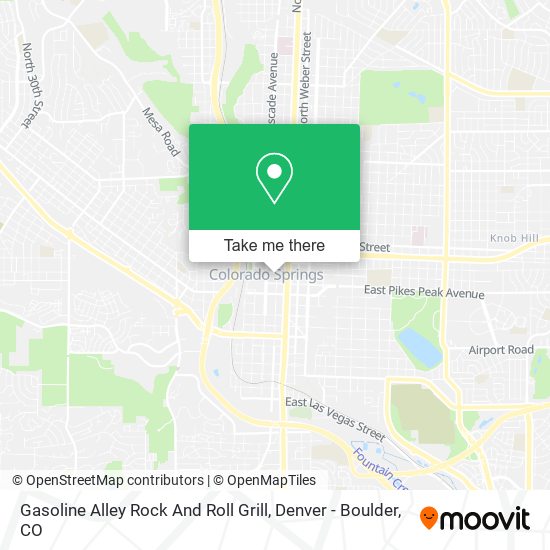 Gasoline Alley Rock And Roll Grill map