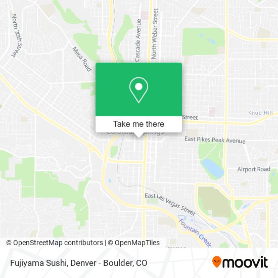 Mapa de Fujiyama Sushi
