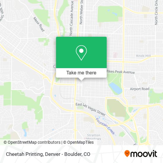 Mapa de Cheetah Printing