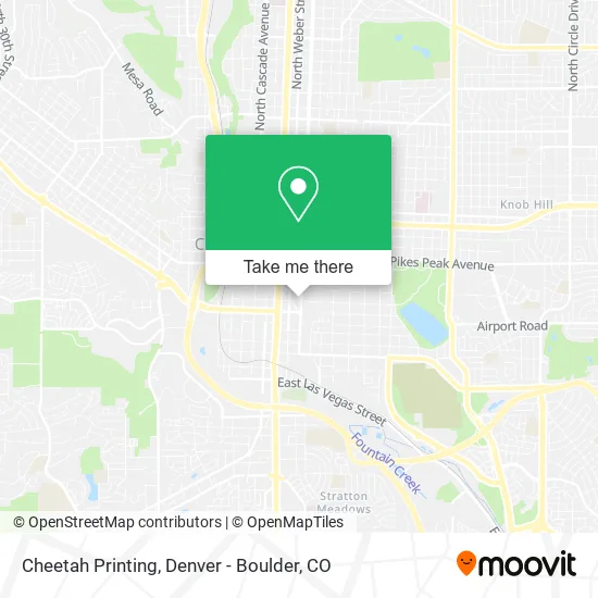 Cheetah Printing map