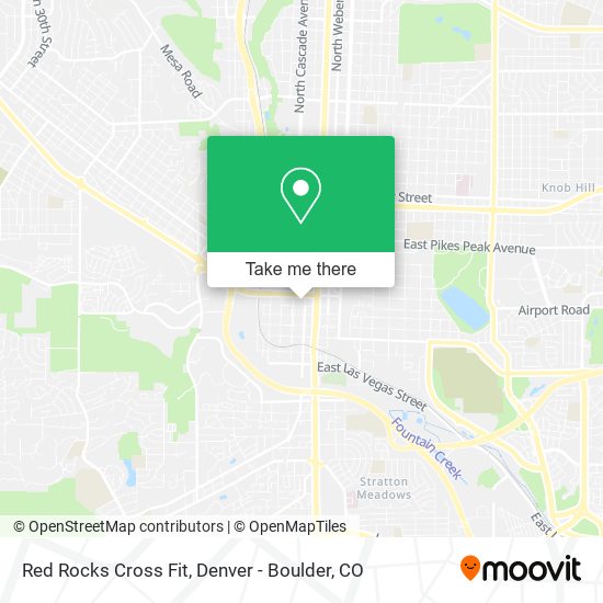 Mapa de Red Rocks Cross Fit