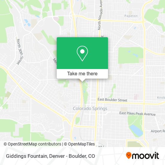 Giddings Fountain map