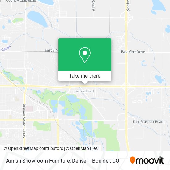 Amish Showroom Furniture map