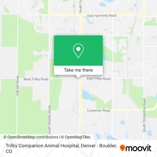 Mapa de Trilby Companion Animal Hospital