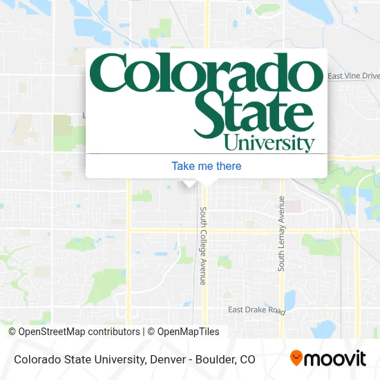 Colorado State University map