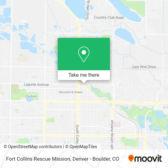 Fort Collins Rescue Mission map