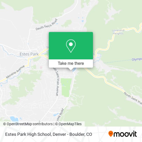 Mapa de Estes Park High School