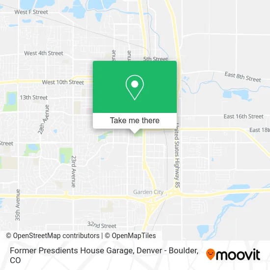 Former Presdients House Garage map