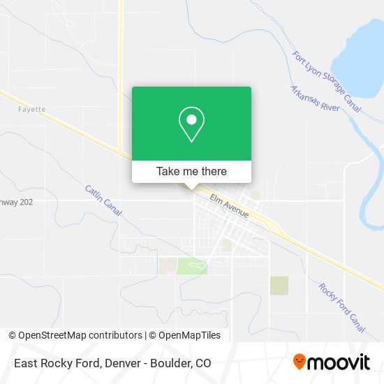 Mapa de East Rocky Ford