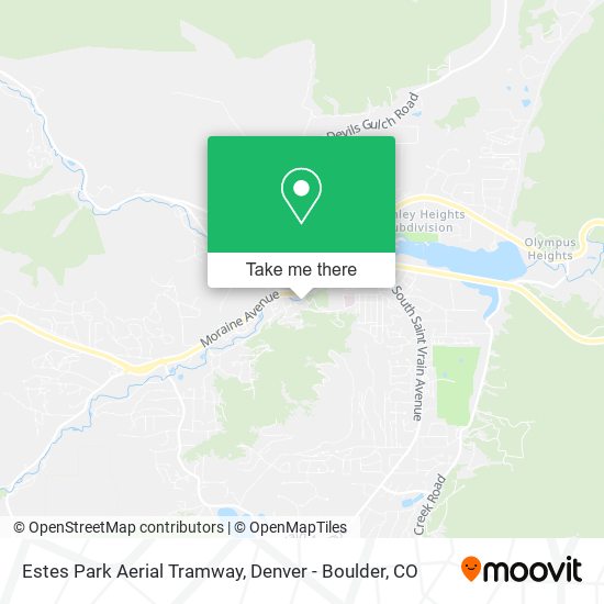 Mapa de Estes Park Aerial Tramway