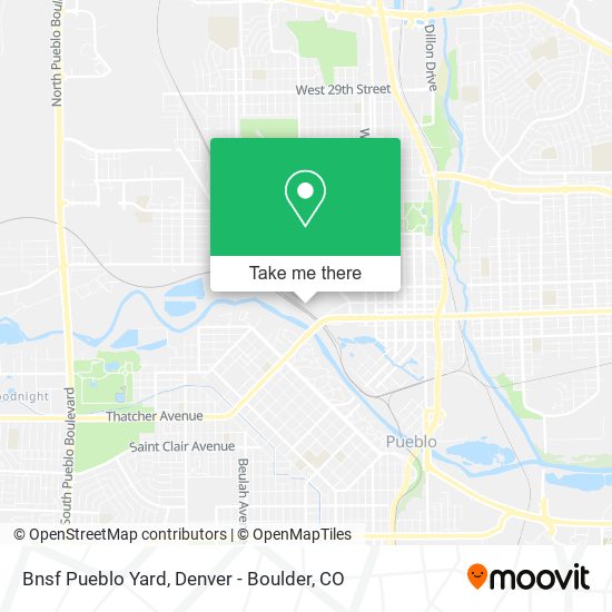 Bnsf Pueblo Yard map