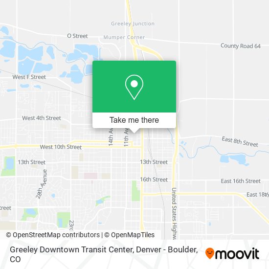 Mapa de Greeley Downtown Transit Center
