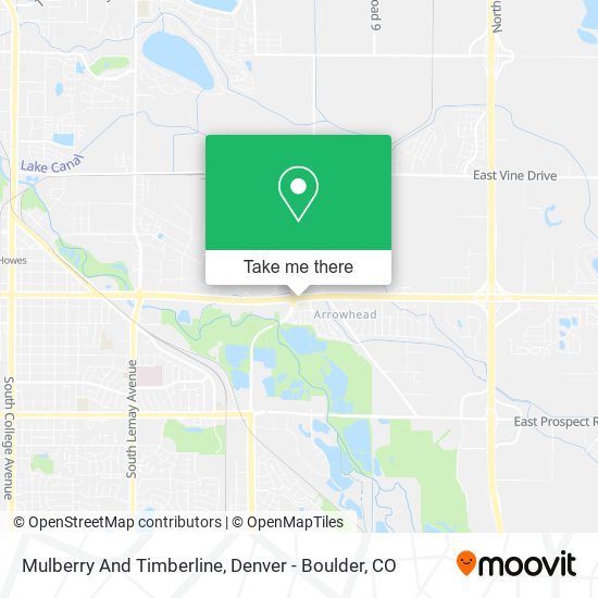 Mapa de Mulberry And Timberline