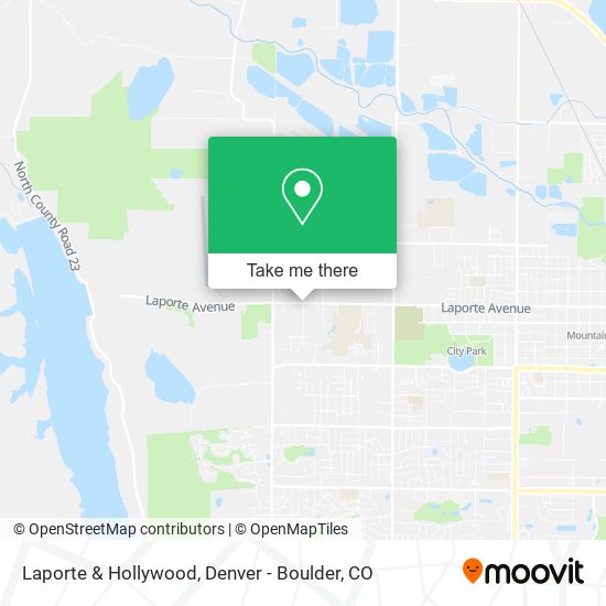 Laporte & Hollywood map