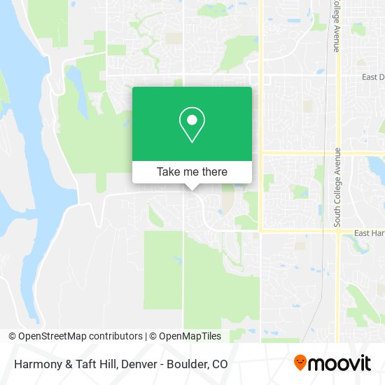 Harmony & Taft Hill map