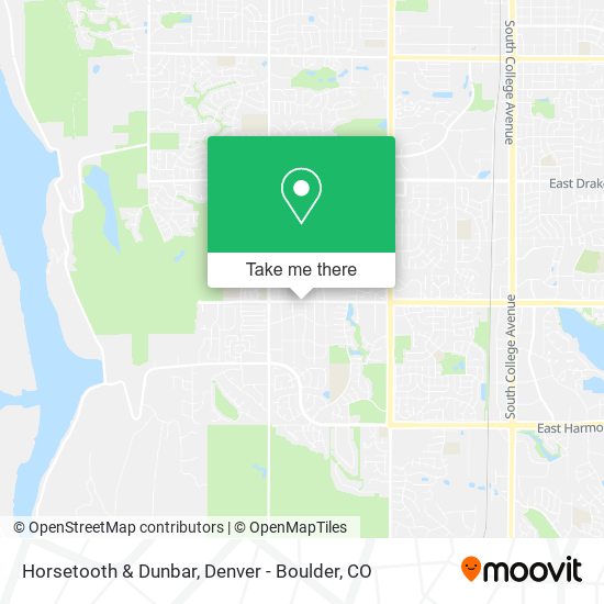 Horsetooth & Dunbar map