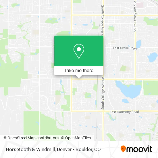 Horsetooth & Windmill map