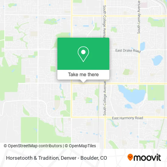 Horsetooth & Tradition map