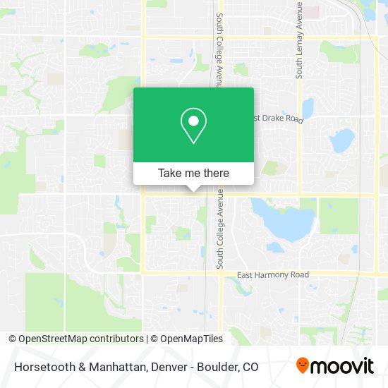 Horsetooth & Manhattan map