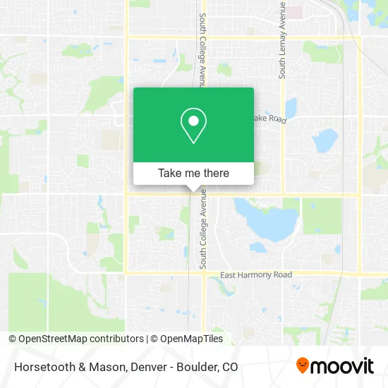 Horsetooth & Mason map