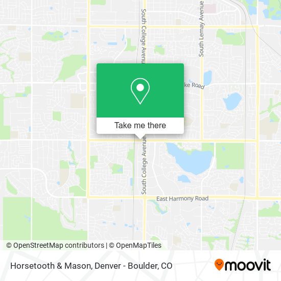 Horsetooth & Mason map