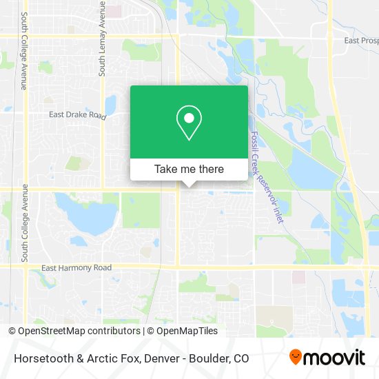 Horsetooth & Arctic Fox map