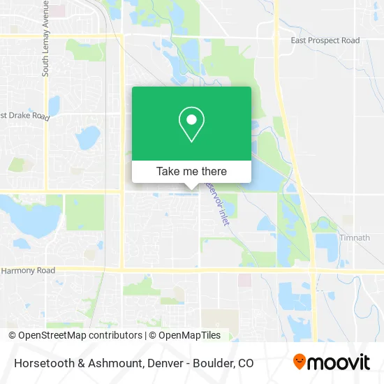 Horsetooth & Ashmount map