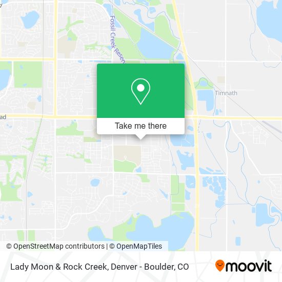 Lady Moon & Rock Creek map