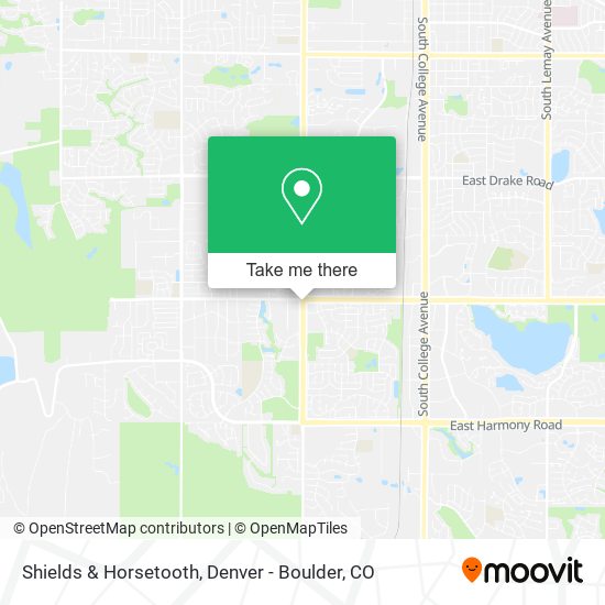 Shields & Horsetooth map