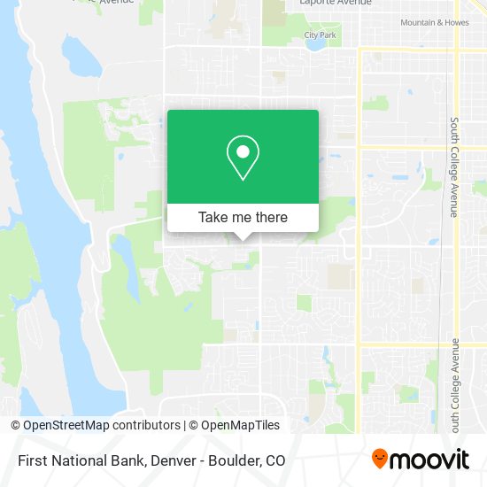 First National Bank map