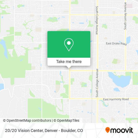 20/20 Vision Center map
