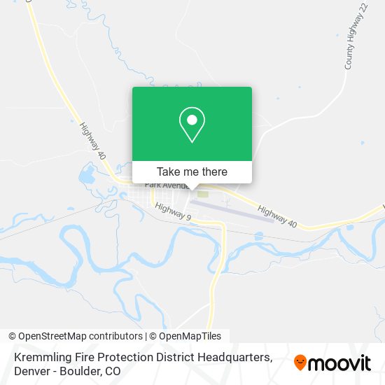 Kremmling Fire Protection District Headquarters map