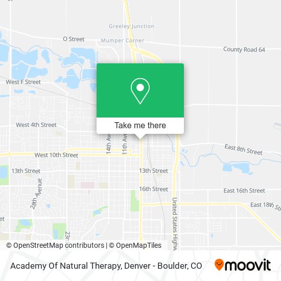 Mapa de Academy Of Natural Therapy
