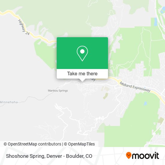 Shoshone Spring map