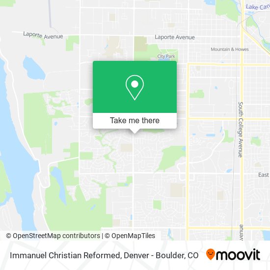 Immanuel Christian Reformed map