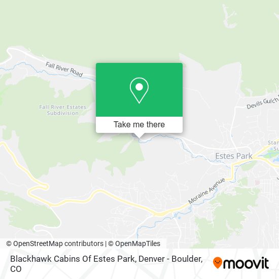 Mapa de Blackhawk Cabins Of Estes Park