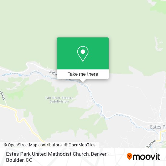 Estes Park United Methodist Church map