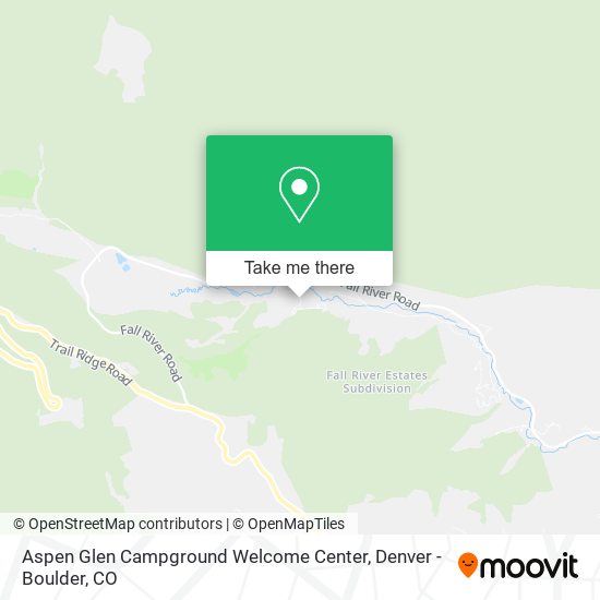 Aspen Glen Campground Welcome Center map