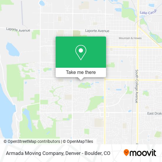 Armada Moving Company map