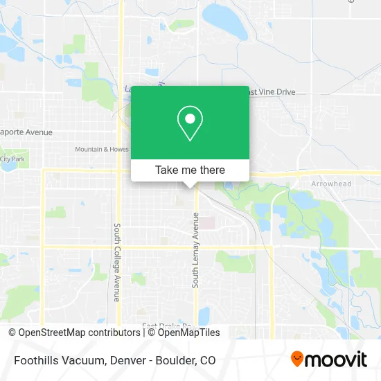 Foothills Vacuum map