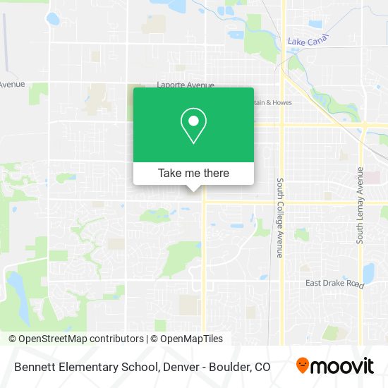 Bennett Elementary School map