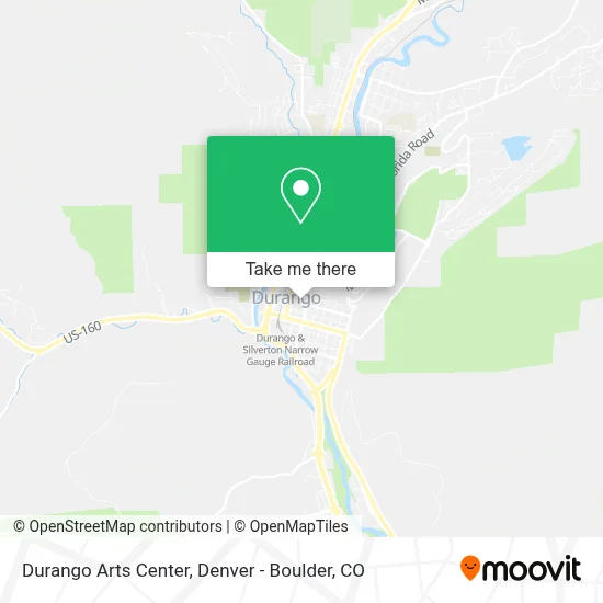 Durango Arts Center map