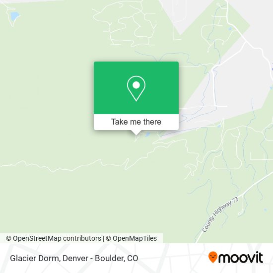 Mapa de Glacier Dorm