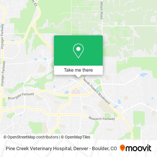 Mapa de Pine Creek Veterinary Hospital