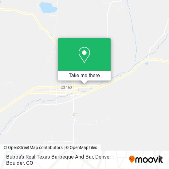 Bubba's Real Texas Barbeque And Bar map