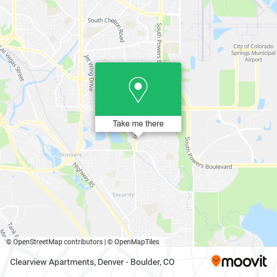 Clearview Apartments map