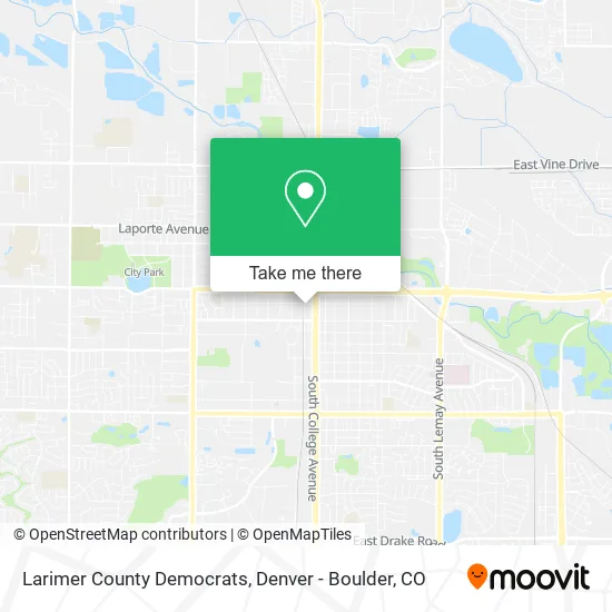 Larimer County Democrats map