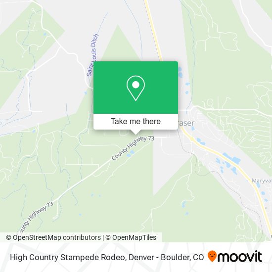 High Country Stampede Rodeo map