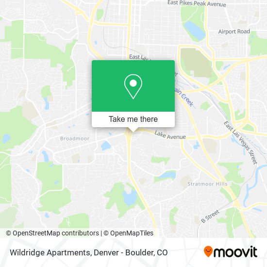 Mapa de Wildridge Apartments